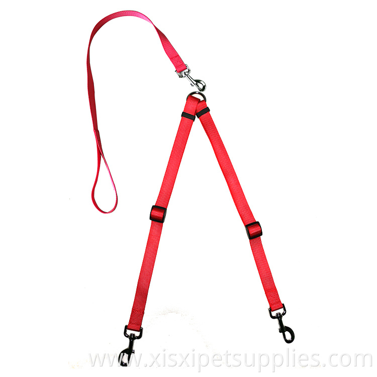 Double Dog Leash No Tangle Dog Walking Leash 2 Dogs up to 180lbs Comfortable Adjustable Dual Padded Handles